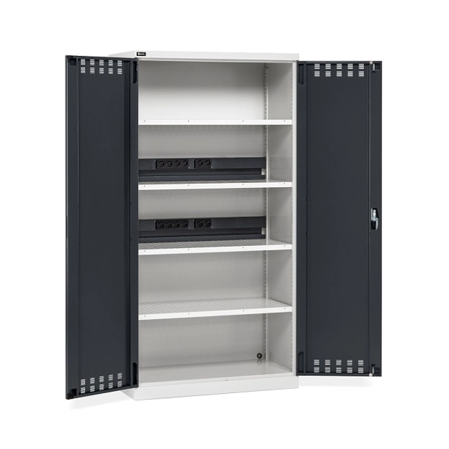 Vendita online Armadio Perfom con porte battenti ripiani e prese mm.1023x555x2000H (RIF.1400)